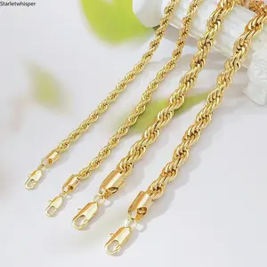 Gold Plated Twisted Rope Chain Bracelet for Women & Men, Punk Edgy Street Style Jewelry, Minimalist Bold Design with High-End Luxury Feel, Trendy Statement Bracelet for Daily Wear & Parties