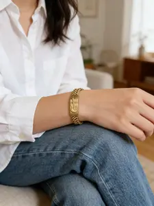 Unisex Stainless Steel Bracelet, Waterproof Allergy-Free Fashion Accessory, Ideal for Daily Wear Party Holiday