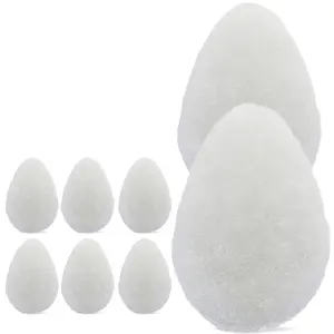 HartFelt 8-Pack Tear Drop Face Scrubbers for Women | Reusable Facial Cleansing & Exfoliating Pads | Makeup Remover Sponges | Made in USA