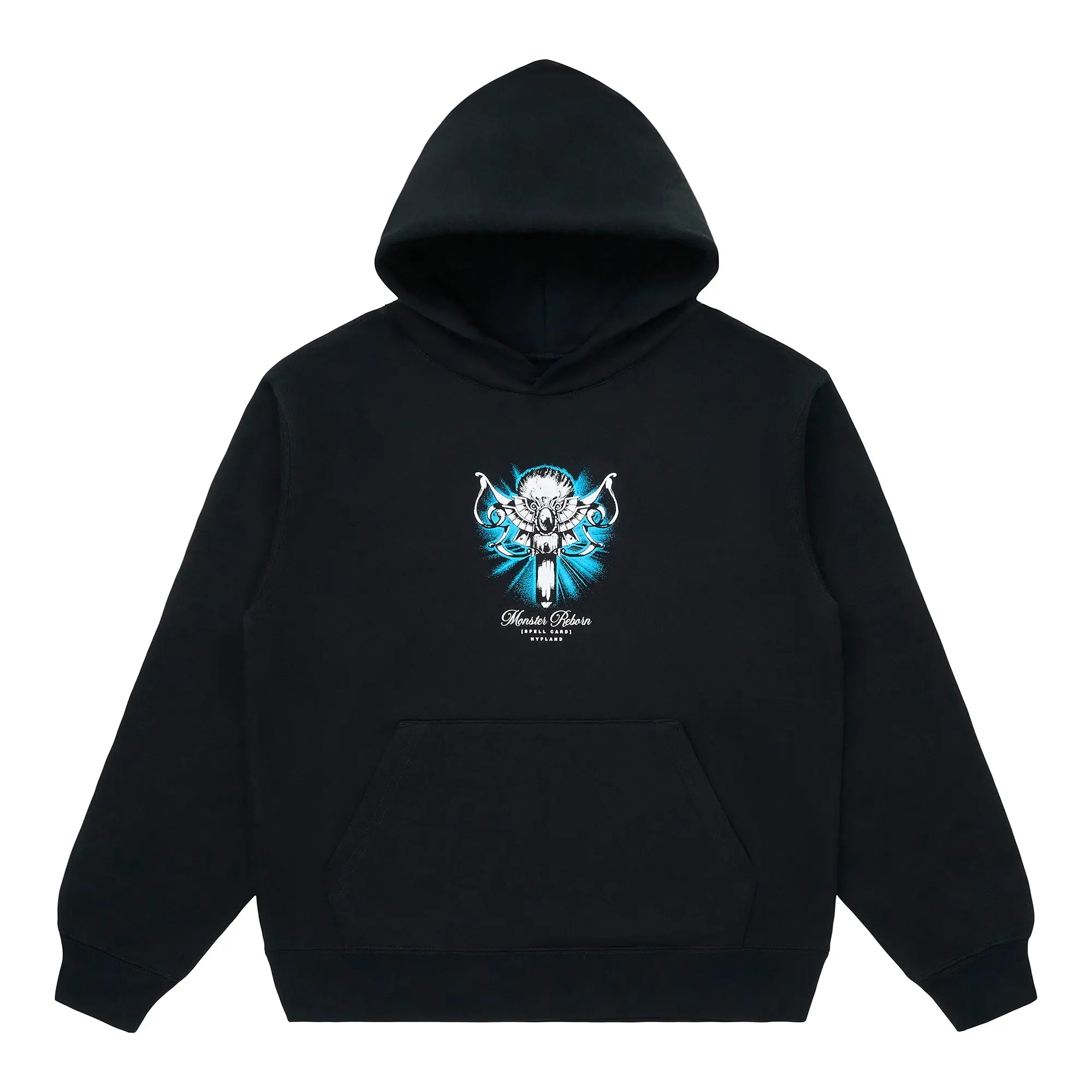 Men's Officially Licensed Yu-Gi-Oh Hoodie/Jumper - Licensed Collab Monster Reborn Graphic, 100% Cotton Regular Sleeve Long Pullover Sweatshirt, True Fit Casual Everyday Menswear Top