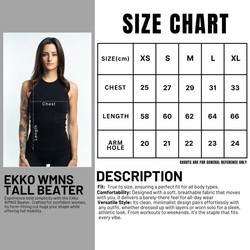 EKKO WOMENS Beater Compressive Tank Top EKKO WOMENS Beater Compressive Tank Top