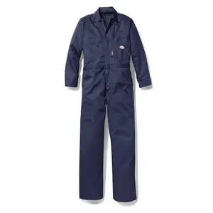 Rasco FR6406NV Insulated Navy Coverall 88/12 Cotton & Nylon Workwear with Pockets & Arc Rating 35 cal/cm2 CAT 3 Menswear