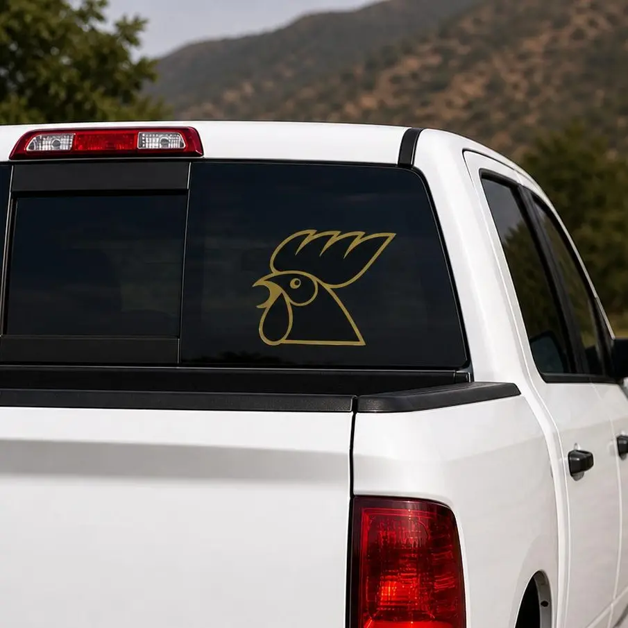 Gallo Guatemala Car Sticker - High-Quality Vinyl Material