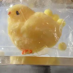 Squishy with Cotton Balls Inside Custom Bag w/Grommets and Charm Perfect for Stress Relief and Fun