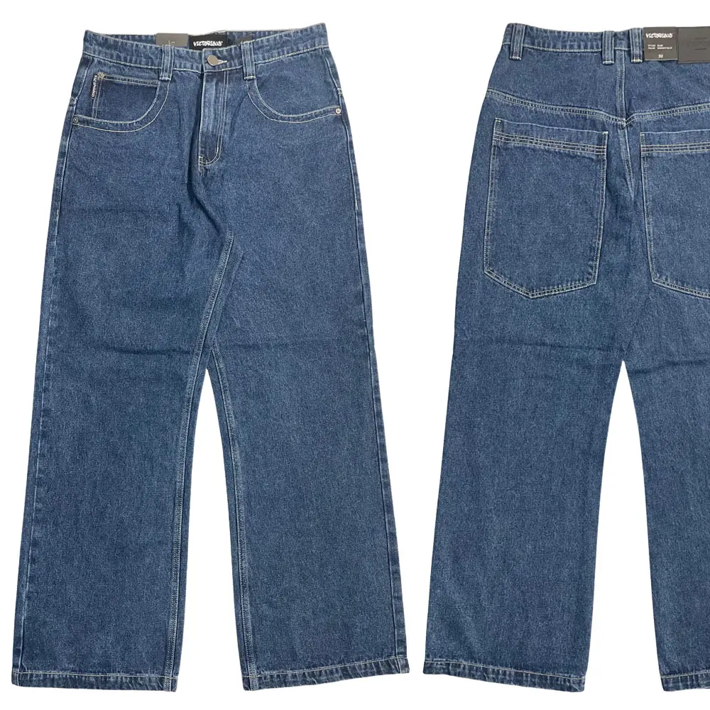 Men's Ultra Baggy Heavy Denim Jeans Y2K Wide Leg Pants