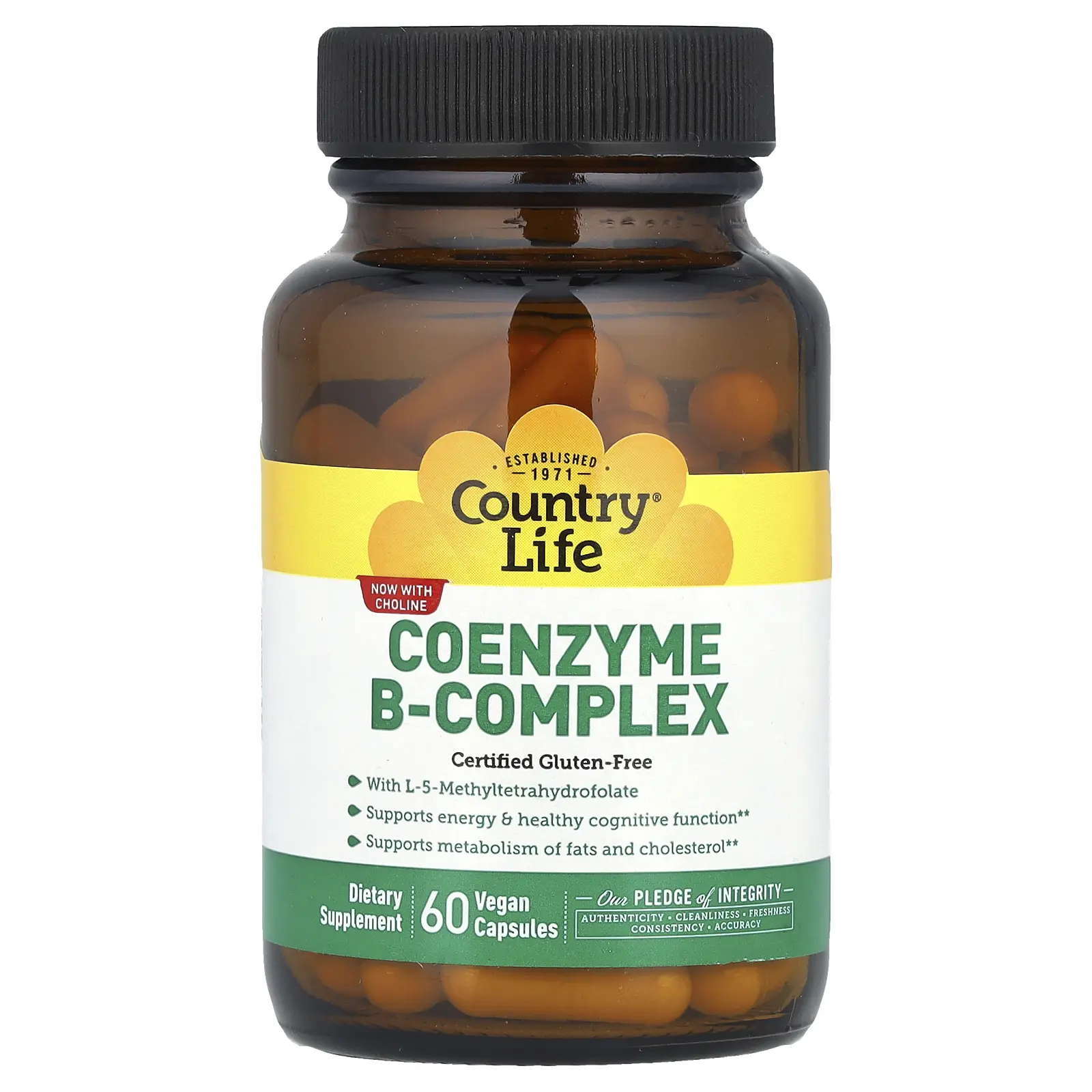 Country Life Coenzyme B-Complex , 60 Vegan Capsules