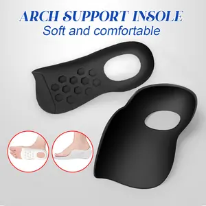 Men's & Women's Half Pad Hole Insoles with Arch & Heel Support for Work & Daily Walking