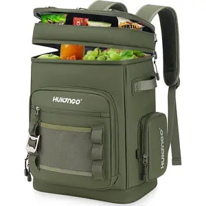 Large Waterproof Insulated Cooler Backpack for Men & Women, Leak Proof Cooler Backpack for Camping, Beach, Fishing, Picnic, Travel, Outdoor, 30L, 48Cans