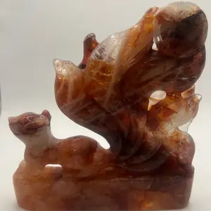 Fire quartz 9 tail fox
