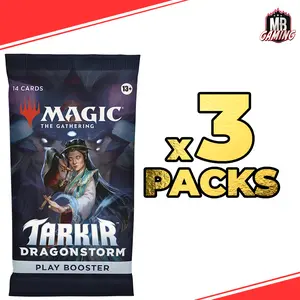 Magic The Gathering: Tarkir Dragonstorm Play Booster Pack x3