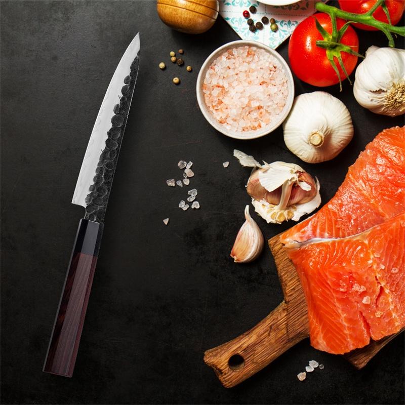 TUSKBLADE KITCHEN KNIFE SET 4 PIECE “PM8 Octa Series” – Composite Steel Chef Knives with Octagonal Grip