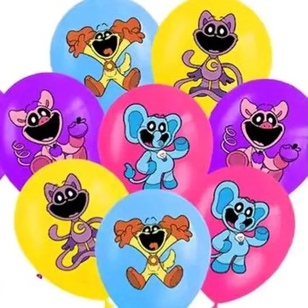 15 12in SMILING CRITTERS BALLOONS