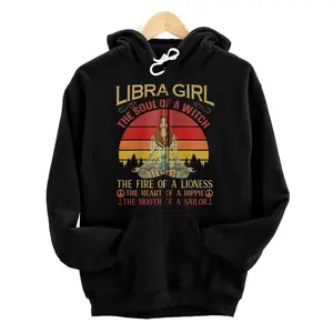 Libra Girl Zodiac Sign Funny Astrology Yoga Retro Vintage  Hoodie, Sweatshirt, T-Shirt