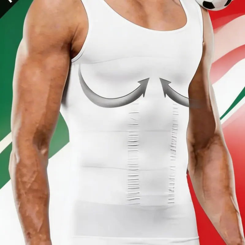 2 Pack Men's Seamless Compression Tank Tops, Breathable Stretch Body Shaping Vests, Lightweight Athletic Undershirts for Gym Workout Daily Wear, Sporty Vest, Activewear Vest, Stretchy Activewear