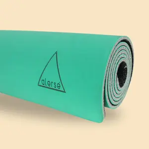 Alerse Eco-Luxury Yoga Mat | 8mm Thick, Sustainable OmFoam® Tech, Ultra-Grip & Non-Toxic - Teal (Tulum)