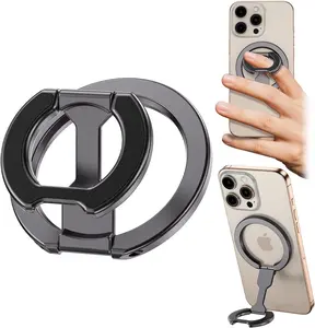 Double-Sided Magnetic Phone Stand Adjustable & Compatible with iPhone 12-17 Series Portable Multi-Scene Use Operable with One Hand Smartphone Cellphone Mount