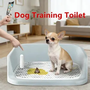 Dog Toilet Training Potty Tray, Pet Pan Bedpan Training Pads Holder Training Pad Toilet Potty Trainer for Small Animals, Home, Puppy