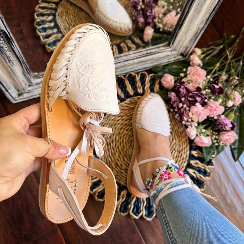 Mexican Style Colorful Leather Huarache Sandals - All Sizes. Lace up huaraches. Lace up shoes.