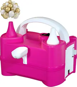 [New Deal] Electric Air Balloon Pump and Tying Tool - Portable Dual Nozzle 400W for Balloon Decorations, 110V-120V, Ideal for Parties Traditional