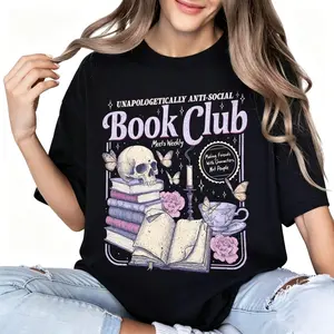 Anti Social Book Club Shirt Comfort Colors, Romance Reader Tshirt, Anti Social Reader, Introverted Reader Tee, Bookish Shirt