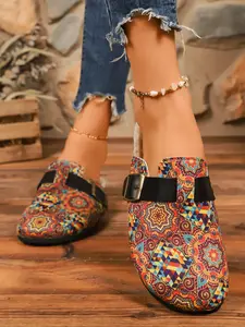 Women's Fashion Comfortable Classic Slip-On Slippers, Warm Fleece Lining, PU Leather, Rubber Sole, Casual Outdoor Sandals, Foot Clogs
