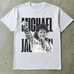 Michael Jackson V4 T-Shirt, 90s Vintage Graphic Tee, Hip Hop Streetwear, Unisex Pop Icon Shirt, Musician Gift