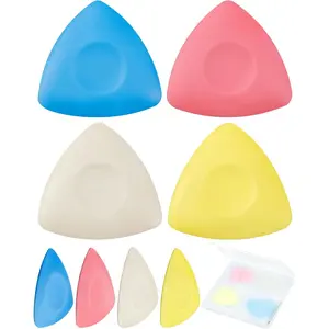 4Pcs Tailors Chalk, Triangle Sewing Chalk for Fabric, Fabric Markers for Quilting, Tailoring and DIY Crafts