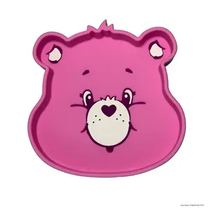 Care Bears by The Clever Baby Best Friend Bear Silicone Suction Plate – Baby & Toddler Plate with Strong Suction, Food-Grade Silicone, BPA-Free - 1 Count