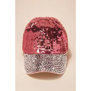 Gloria Sequin and Rhinestone Cap