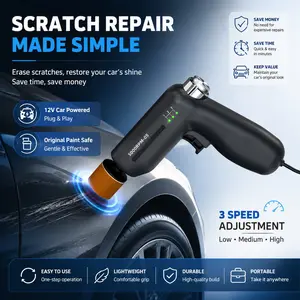 New Car Polisher Scratch Repair Machine, 12V Car Waxing Paint Polishing Buffing Tool, Portable Vehicle Care Device for Auto Detailing