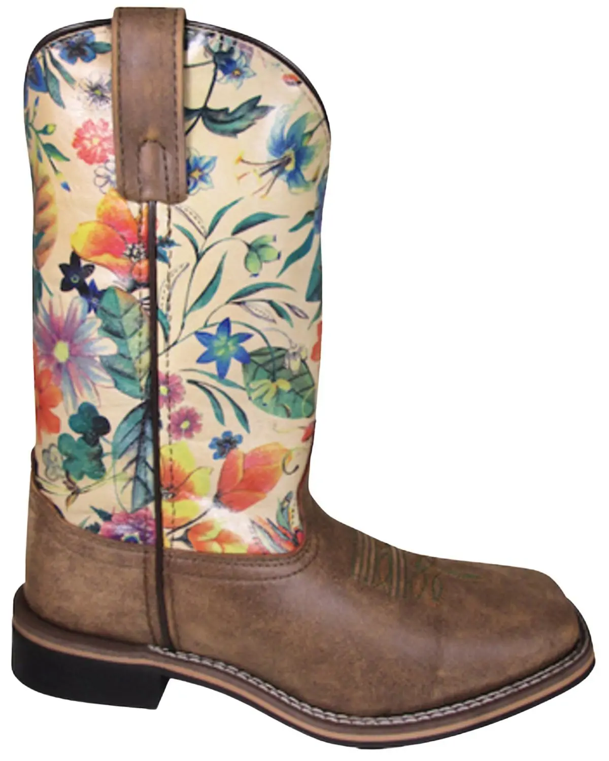Smoky Mountain Women's Blossom Western Boot Broad Square Toe - 6024