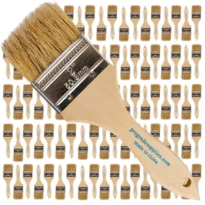Vermeer Chip Paint Brushes - 96-Pack - 2" Chip Brushes for Paints, Stains, Varnishes, Glues, & Gesso - Home Improvement - Interior & Exterior Use