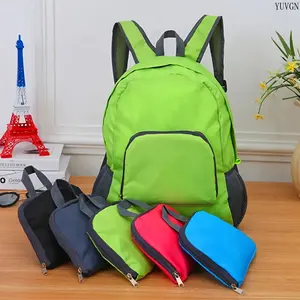 1PC Foldable Large Capacity Canvas Backpack, Lightweight Portable Travel Daypack for Men Women, Multifunctional Outdoor Sports Bag Ideal for Hiking Camping Mountaineering, Practical Holiday Gift for Halloween Thanksgiving Christmas