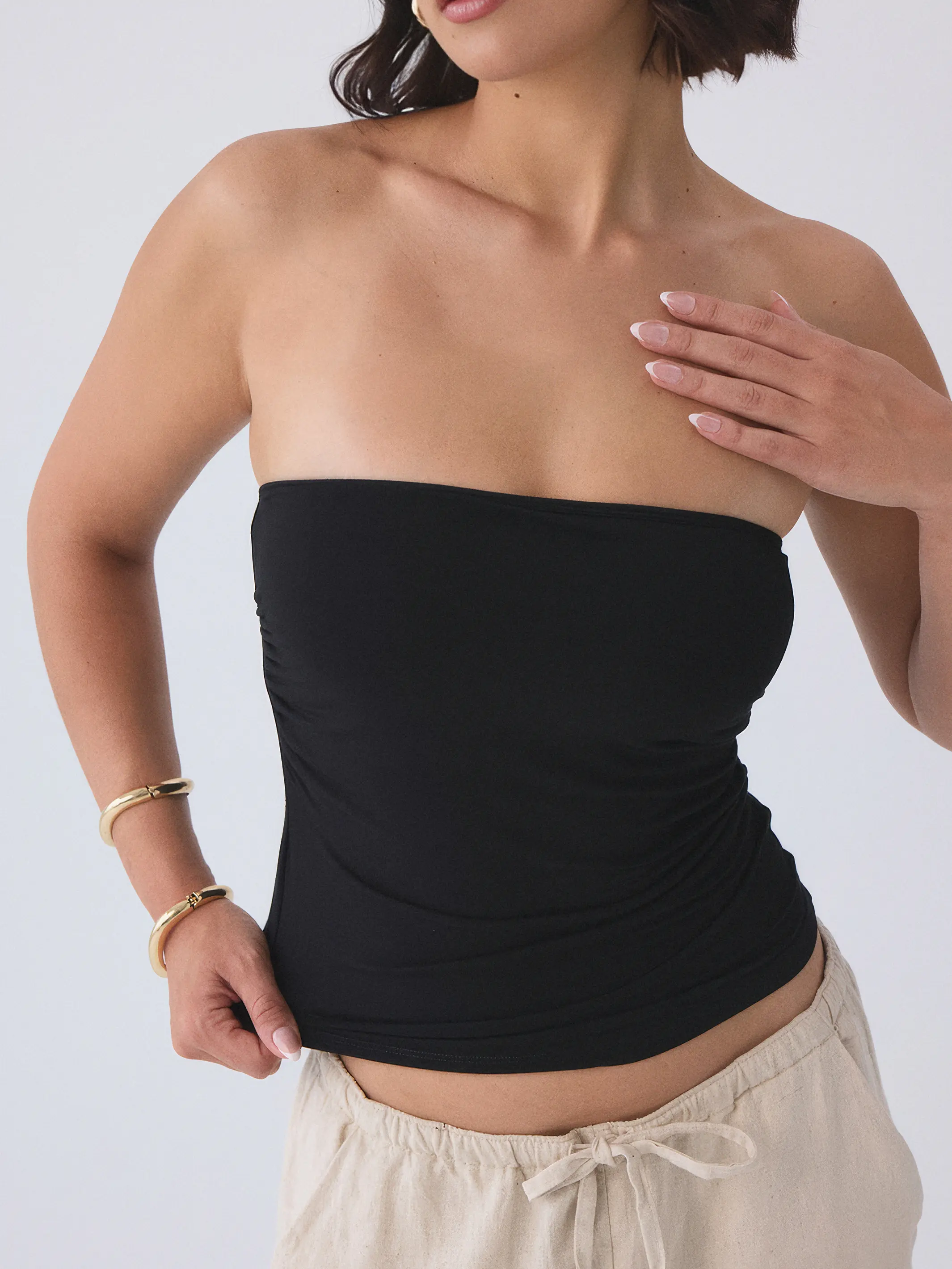 Ruched Tube Top Ruched Tube Top