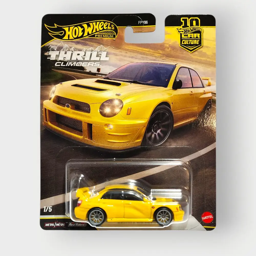 Hot Wheels 2026 Car Culture Thrill Climbers Subaru Impreza WRX FPY86 Premium Edition 1/5 Scale Diecast Model Car