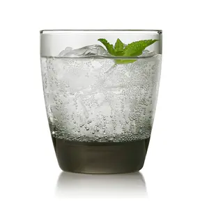 Libbey Classic Smoke Rocks Glasses Set, Classic Glassware Drinking Glasses Set of 12, Elegant, Dishwasher Safe Glasses for Cocktail Parties And More