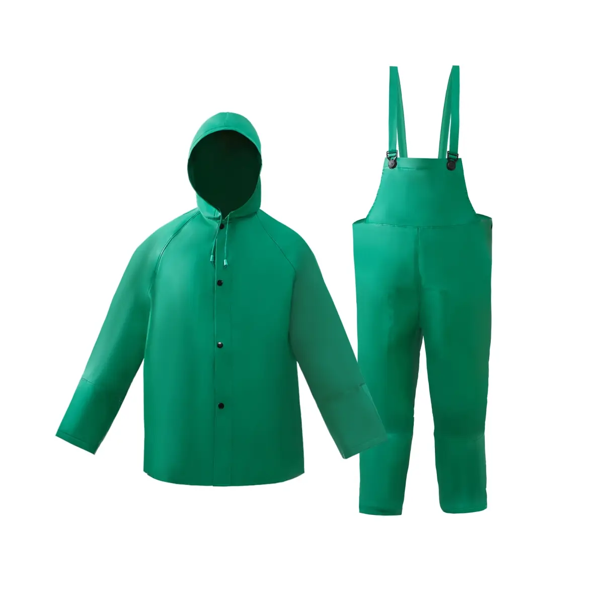 212 MAIN Men's Green 4XL Chemical Protective Workwear Suit - Elastic, Full-Length, Flame-Resistant, Long-Sleeve, Zipper-Closure, 2W International Design, Men's Protective Clothes