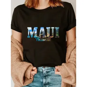 100% Cotton Maui Hawaii Hawaiian Islands Surf Surfer Gift T-Shirt