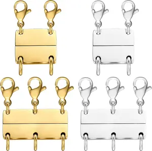 Layered Necklace Clasp 18K  and  Necklace Separator for Layering, Multiple  Clasps and Closures for Women