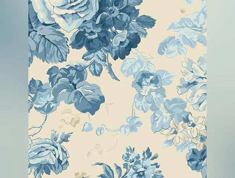Special Delivery | Rose Bouquet Porcelain by Laundry Basket Quilts for Andover Fabrics | A-10467-L