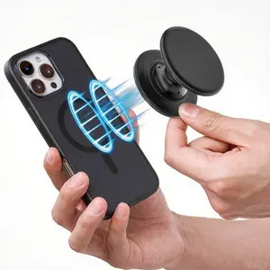 Magnetic Phone Stand Compatible with iPhone Series 13-17, Foldable & Expandable Design, Ideal for Magsafe Accessories, Magnetic Phone Grip, Smartphone Holder Stand