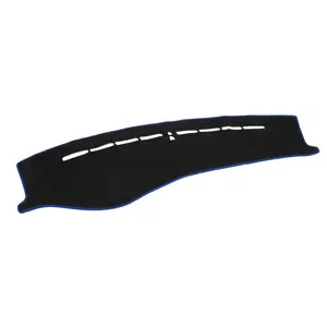 Dash Cover - Car Center Console Non-Slip Dash Board Mat - for Kia Optima 2006-2010 - Polyester Black Blue - 1pc