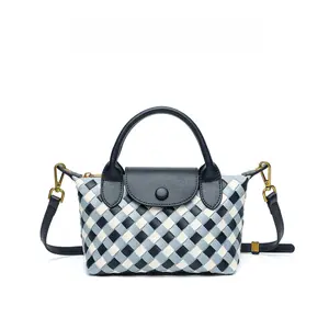 M6252 Women's Hand-woven Handmade Dumpling Bag 2025 New Fashion Commuter Shoulder Messenger Bag