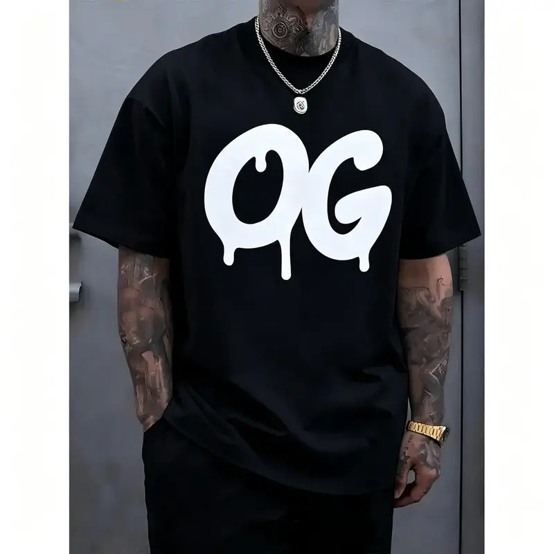 Men's Plus Size (XL) 100% Cotton Plain Crewneck Shortsleeve Tee - High-Quality Materials, Casual, Custom Vivid Museum-Quality Art Reproduction, Check Sizing Chart