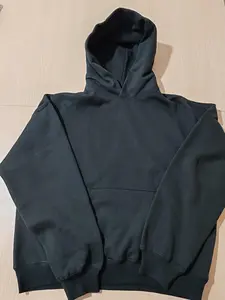 Black Color Oversized Pullover Hoodie Women Men Streetwear  Cozy StreetwearUnisex Cropped Fit Sweatshirts Casual Soft Long Sleeve Outfit