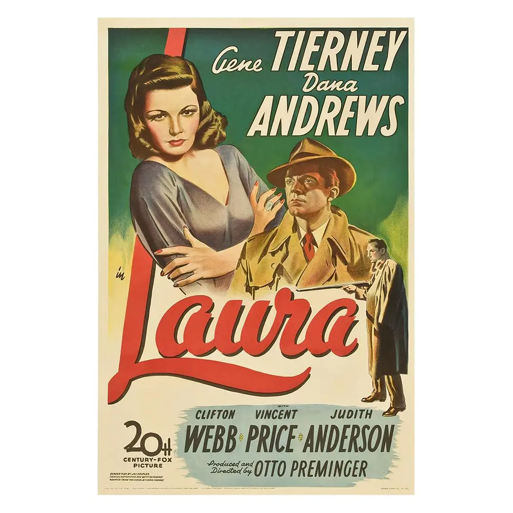 Laura 1944 Classic Movie Poste