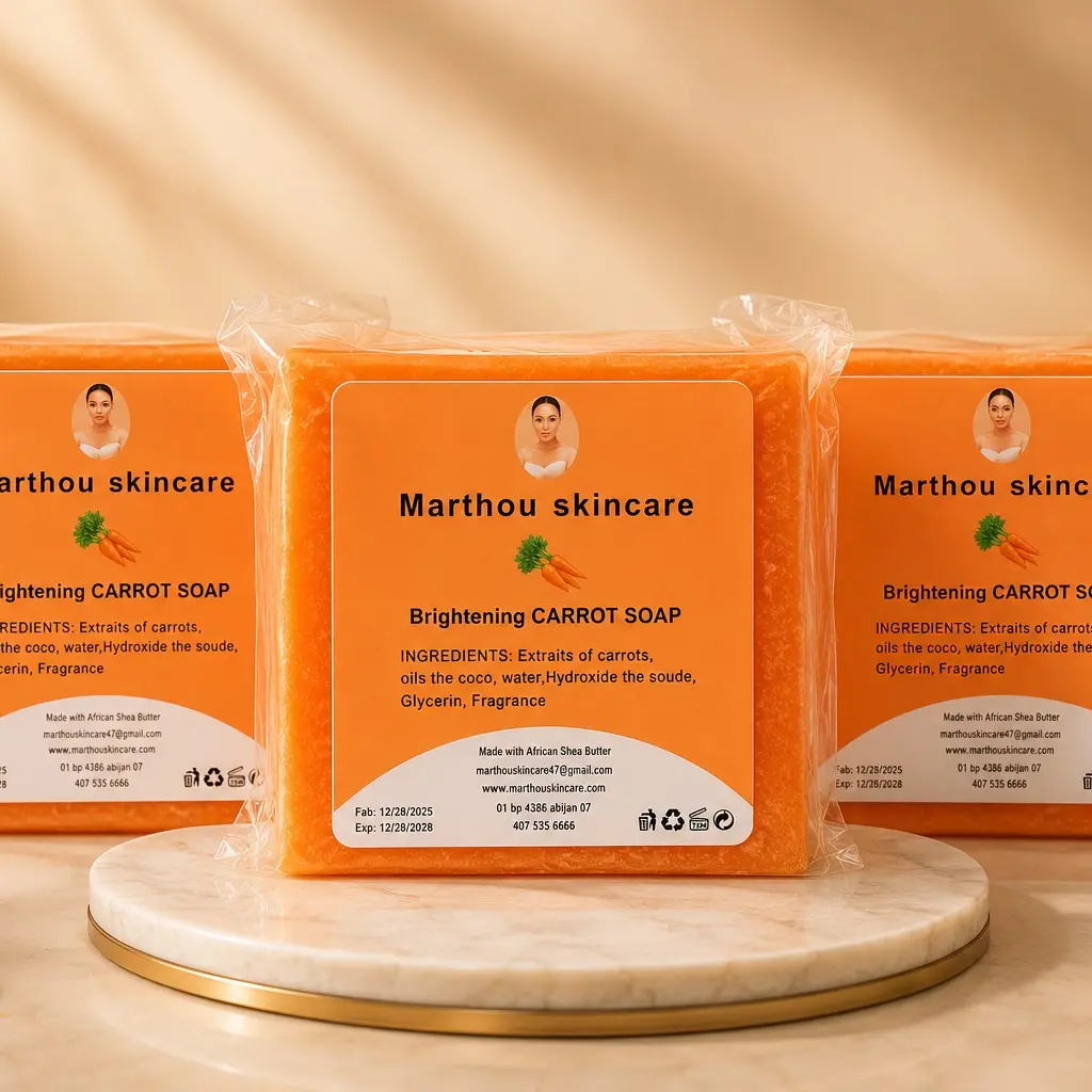 Marthou Skincare - 3 Pack Brightening Carrot Soap