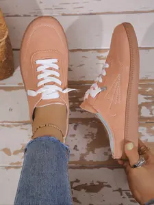 Women's 2026 Summer Vacation Essential Faux Suede Lace-Up Open Back Mule Sneakers, Slip-On Casual Footwear for Beach, Poolside & Everyday Summer Days