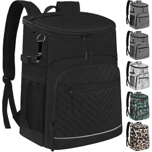 Insulated Leakproof Waterproof Cooler Bag Backpack, 30/45 Cans Large Capacity Lightweight Ice Chest, Ideal for Travel Camping Beach Picnic, Suitable for Both Men and Women