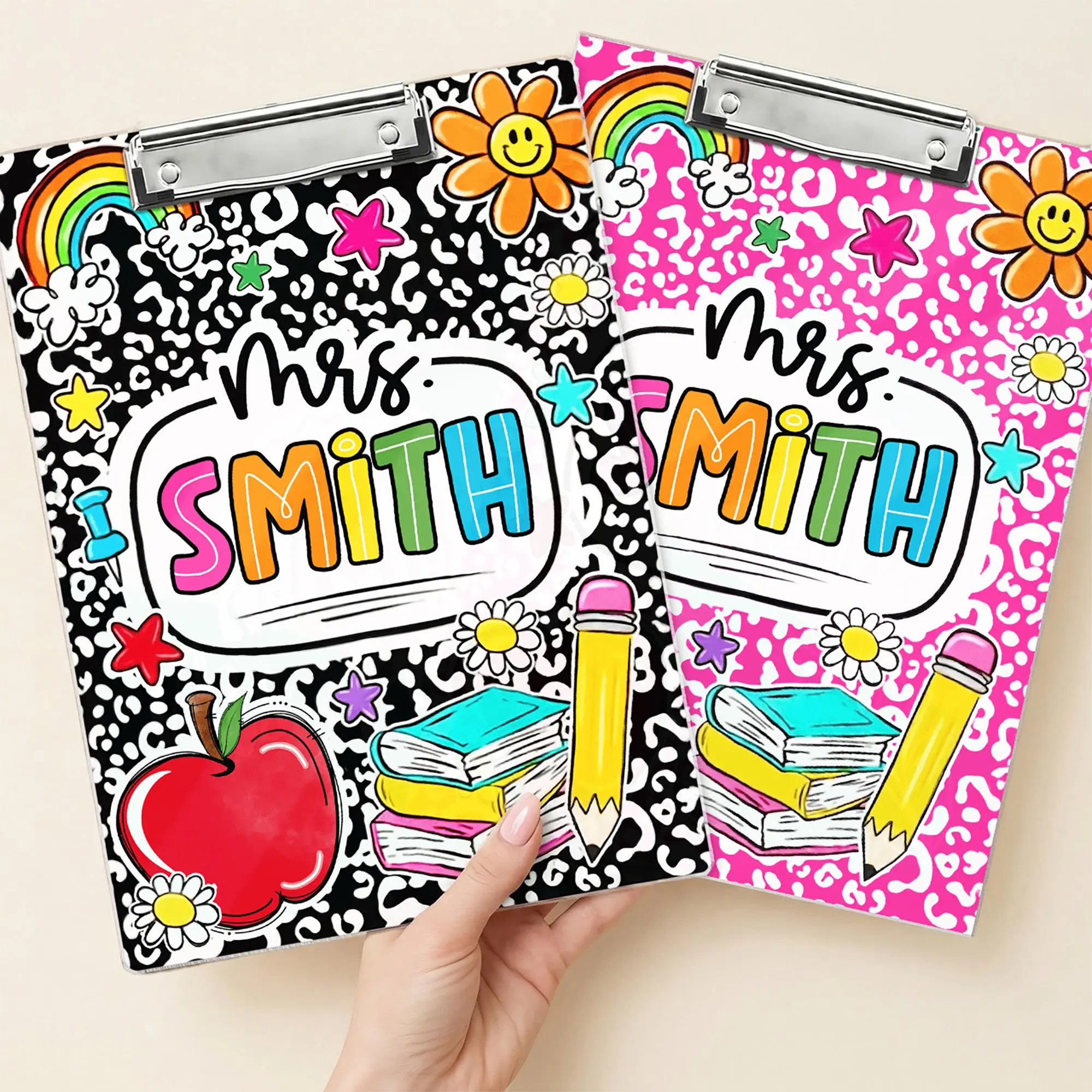 Personalized Teacher Clipboard, Acrylic School Supplies, Back To School Gift, Gift From Student, Gift for Teacher, School Supplies, Clipboard With Name